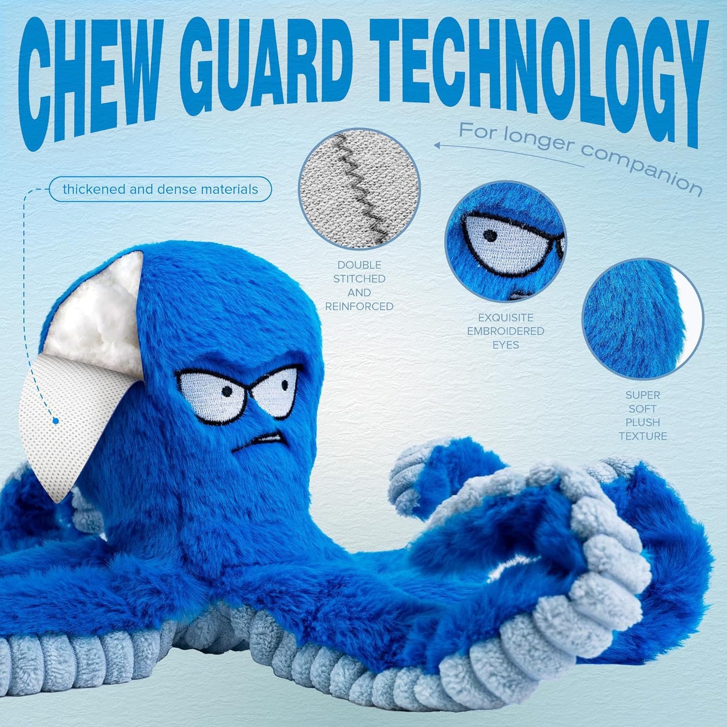 Jouets à mâcher pour chiens farcis Jouets à mâcher gros jouets pour chiens pour les garder occupés Jouets interactifs squeaky Tug