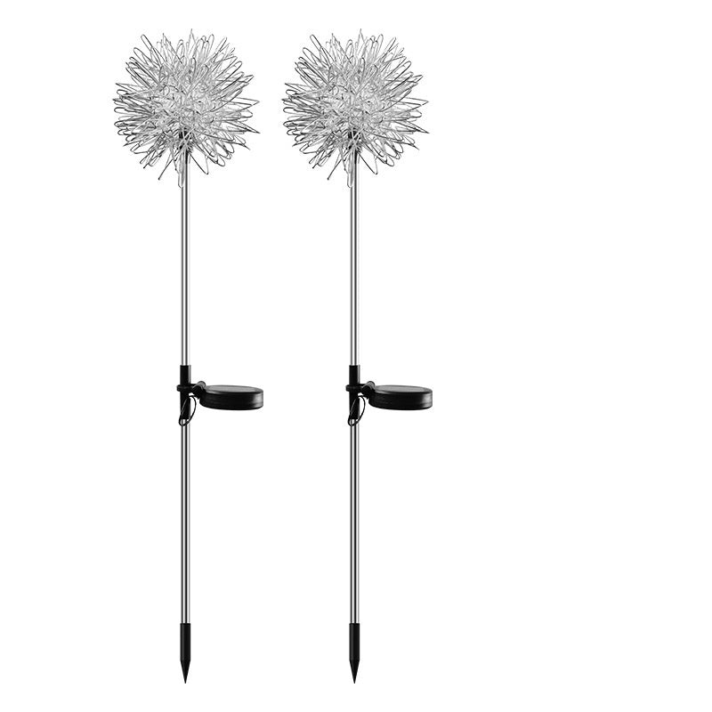Aluminium Acier Dandelion Led Solar Model Lampe à gazon de jardin