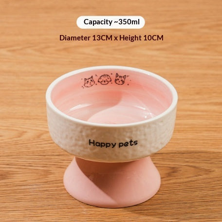 Ceramic Bowl Set Elévated Pet Bowls Food Bowl et Water Bowl pour chiens et chats