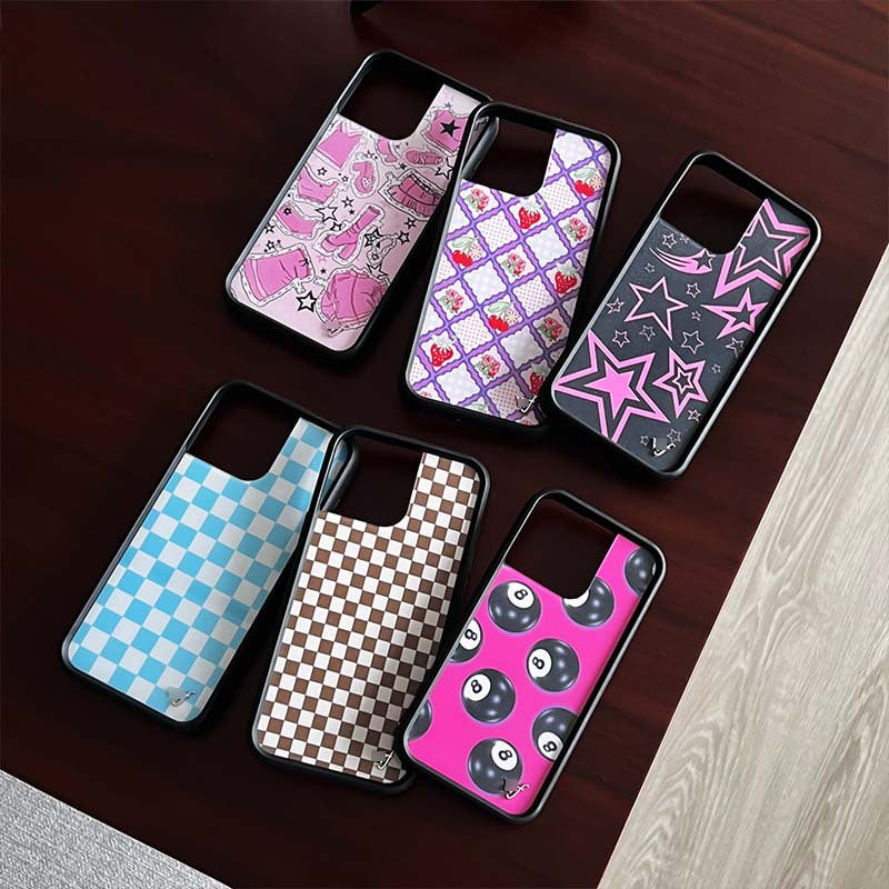 Étui de téléphone Star Strawberry à la fraise entièrement inclus