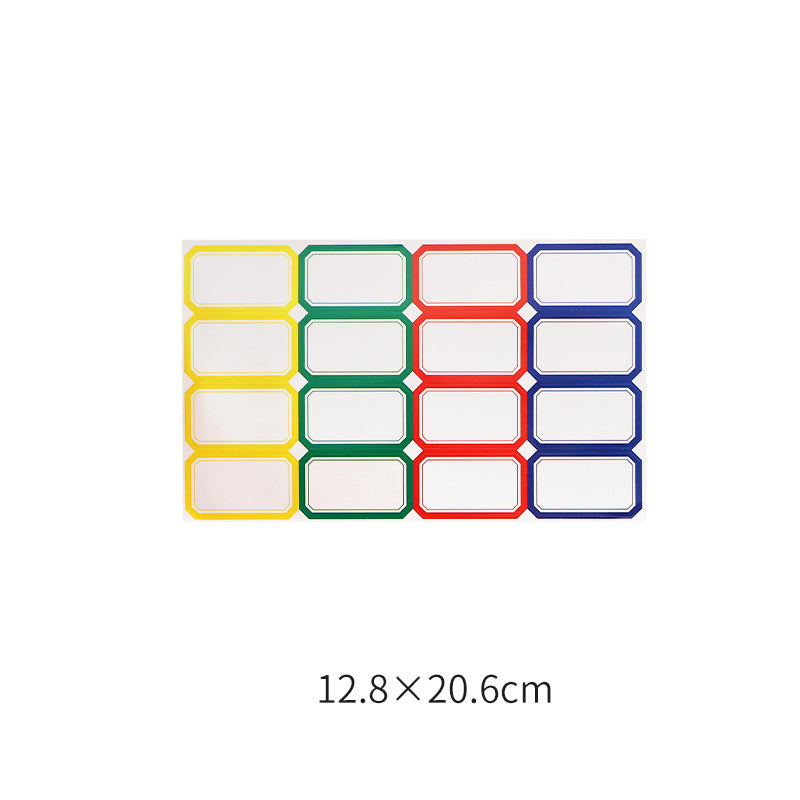 En stock Étiquette manuscrite Indiquant la couleur de l'étiquette Blanc Autocollant adhésif allemand