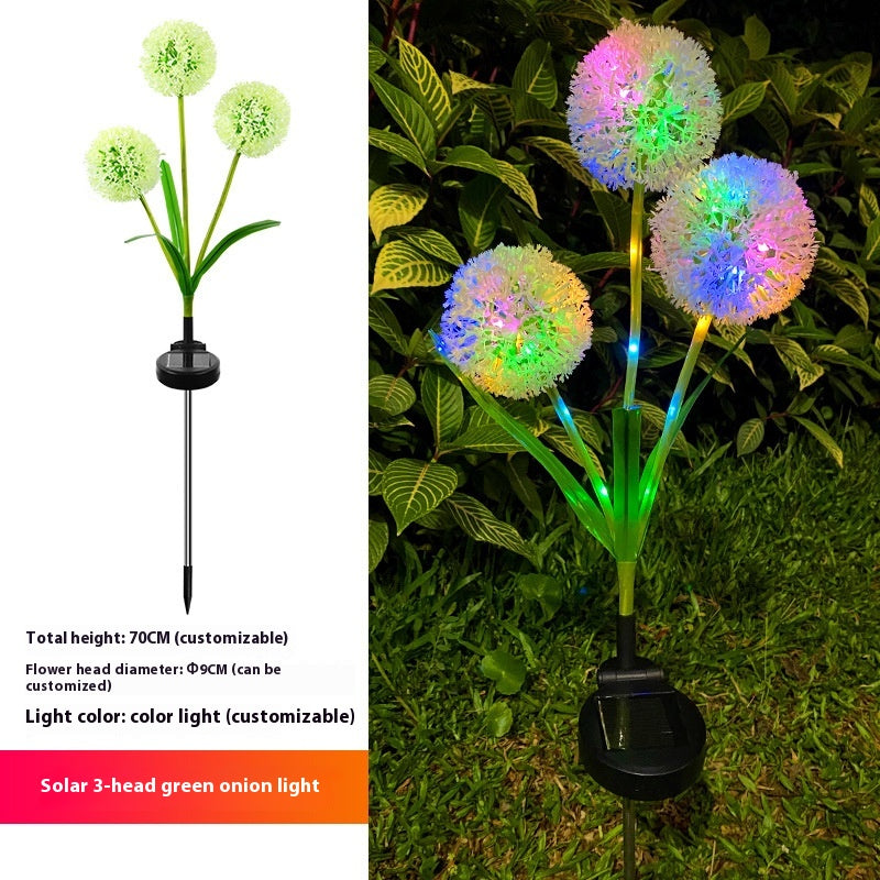 Lampe de jardin de pelouse solaire couleur LED