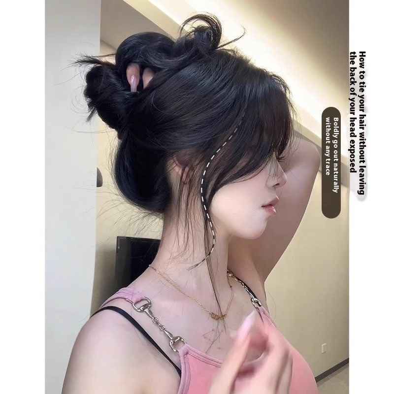 Increase the amount of ultra-thin seamless breathable hair replacement high temperament