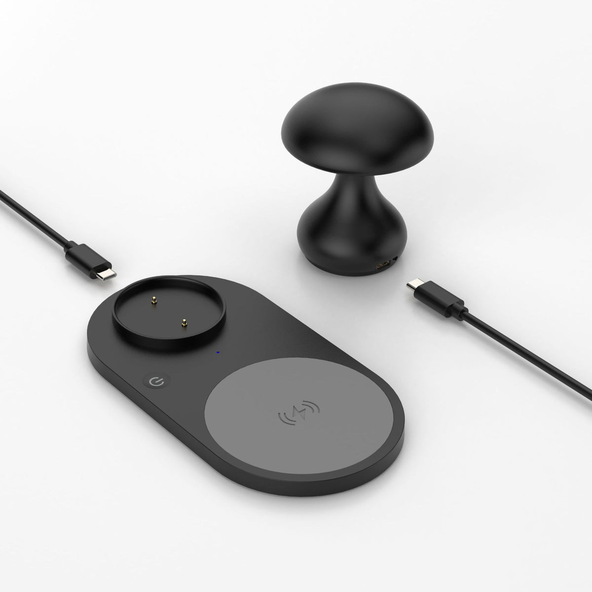 Chargeur de téléphone sans fil rapide multifonctionnel 10W Lampe de champignons