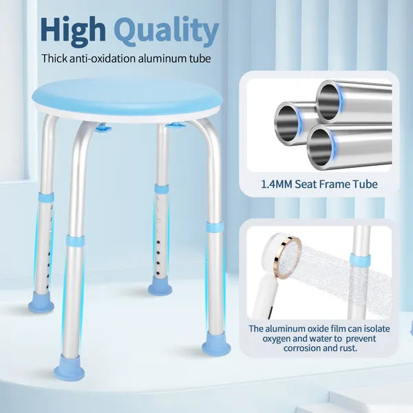Chaise de douche pivotante pour douche intérieure