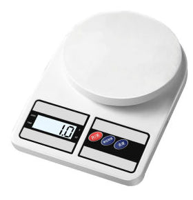 Rechargeable Electronic Kitchen Scale - White - 0.5g-5kg - 1 piece