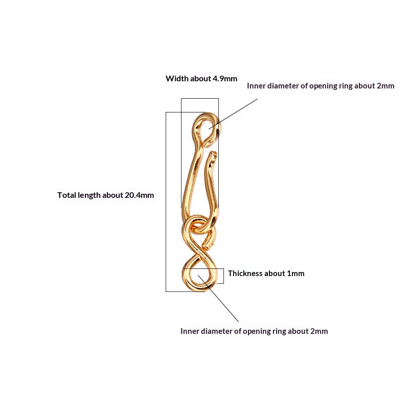 Collier bricolage et connecteur bracelet fait à la main avec fermoir Bent-end