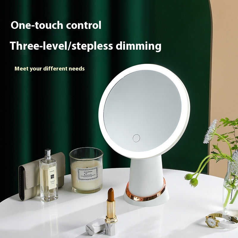 Miroir de maquillage de bureau avec lumière