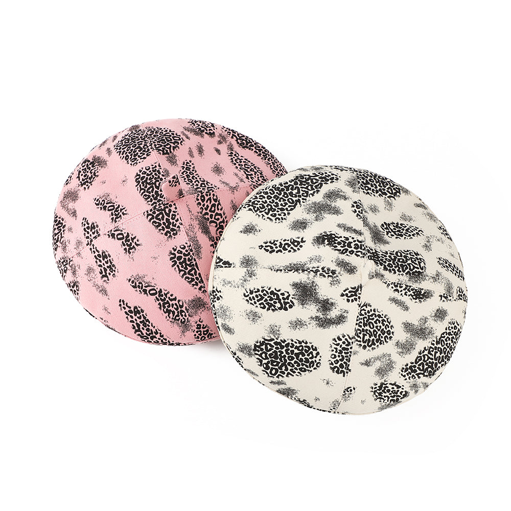 Mode Retro Gradient Leopard Imprimé Chapeau avec un Beret Top. Style de fille de style coréen