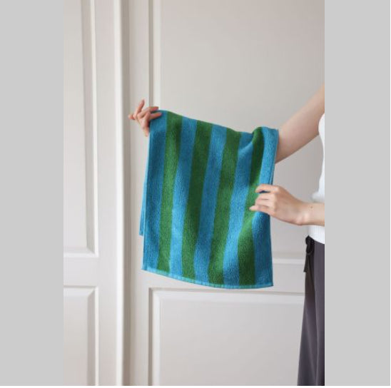 Mori Pinstripe Retro style serviette en coton