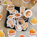 Stickers Box-packed Marché de nuit Snacks Adhésif Etiquette Peintre Compte Diy Sceau décoratif