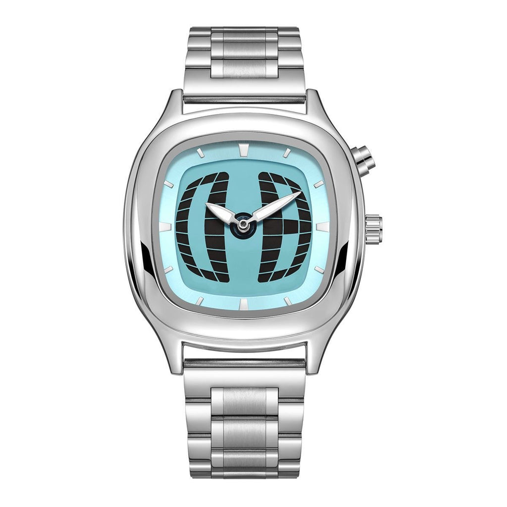 Montre dynamique numérique transformante en acier rétro imperméable