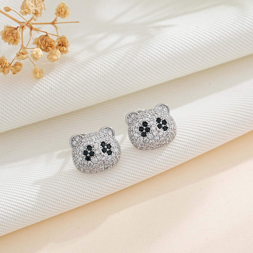 Boucles d'oreilles d'ours mignons haut de gamme