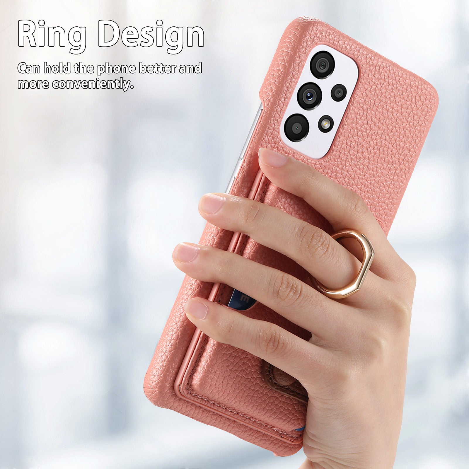 Étui téléphonique simple et haut de gamme enduit de bord