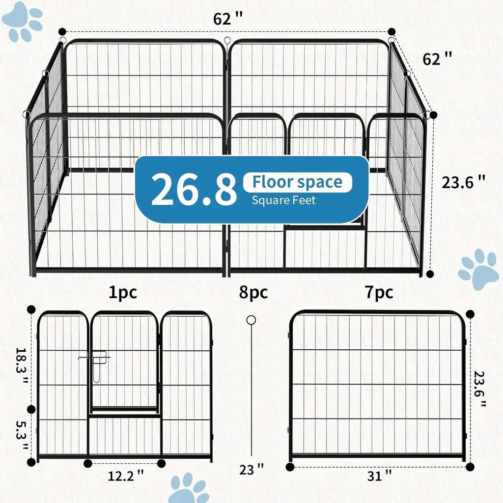 Aire extérieure pour chien Playpen