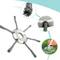 2pc 6 pouces 6Wire Steel Trimmer Head