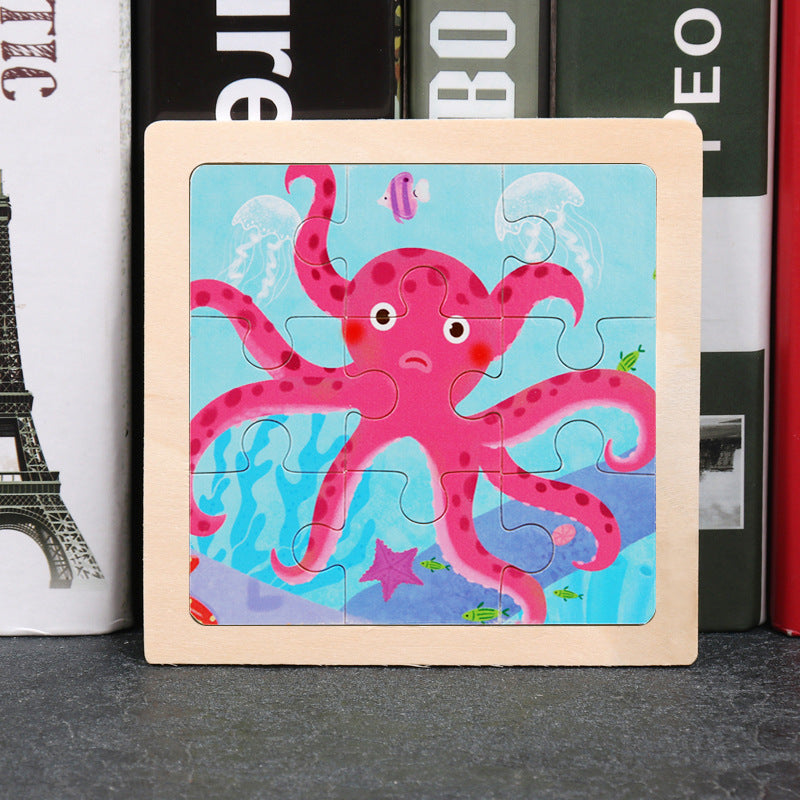 Puzzle en bois pour l'éducation des jeunes enfants