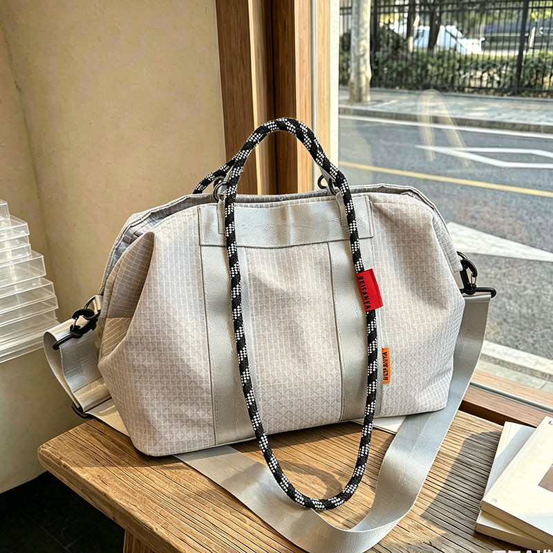 Grid Pattern Sac à fourre-tout de grande capacité