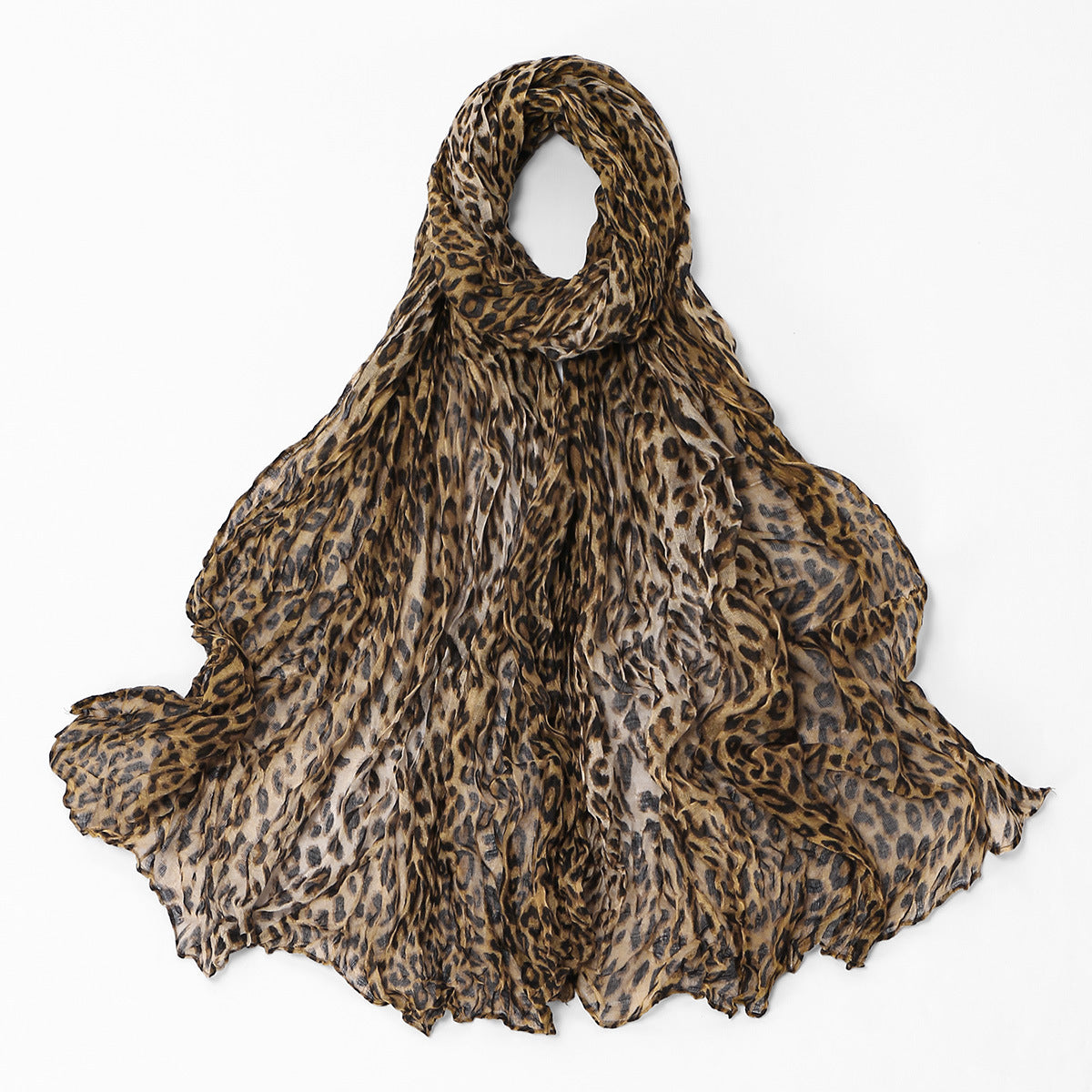 Twisted-pattern coton-lin longue écharpe femmes Vêtements de dessus Châl