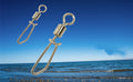 50PCS Snap Swivels Roulement à billes avec swivels de cocklock