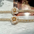 Bracelet et collier de style français Light-Luxury Camellia