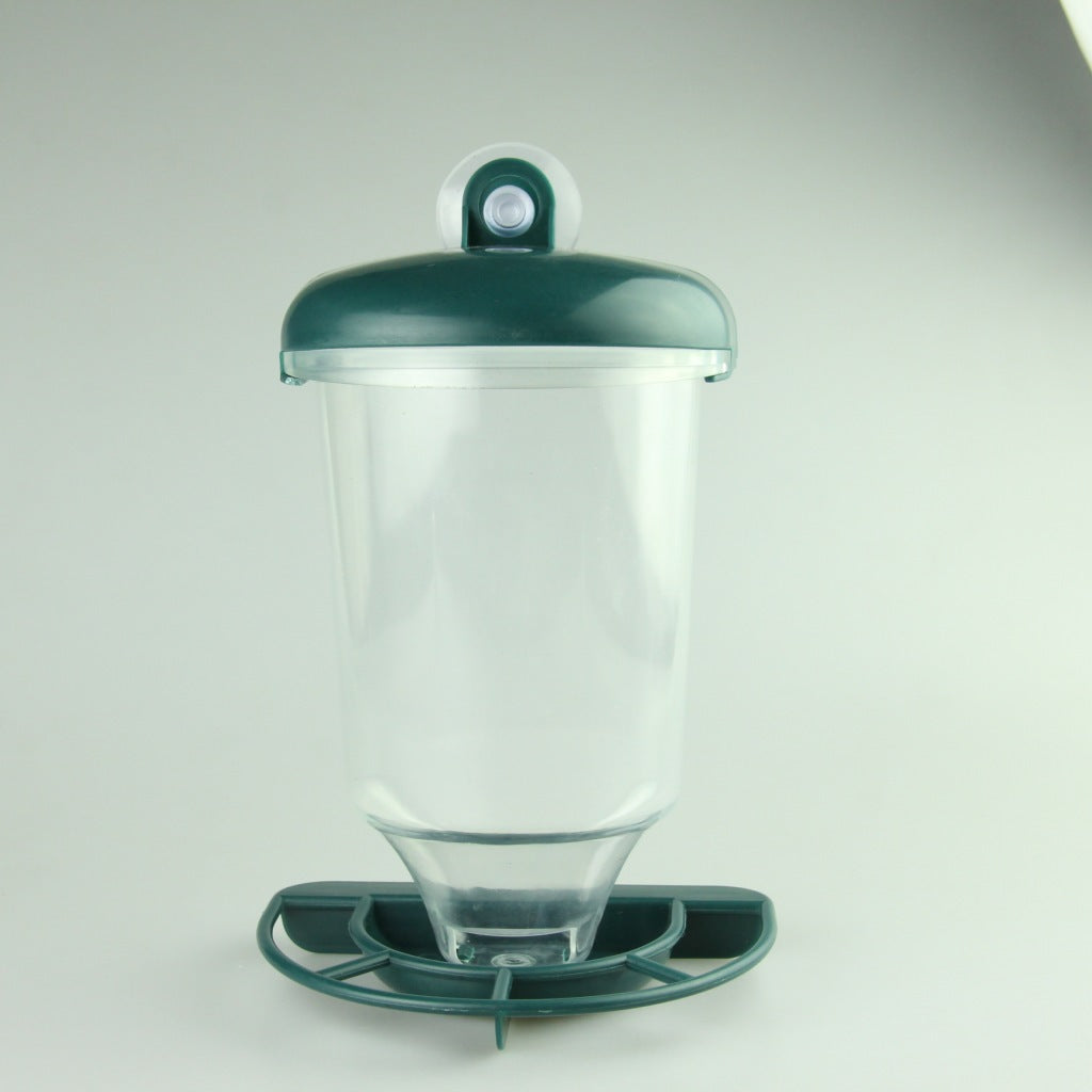 Type de suspension plastique transparent Automatique Bird Feeder avec couverture
