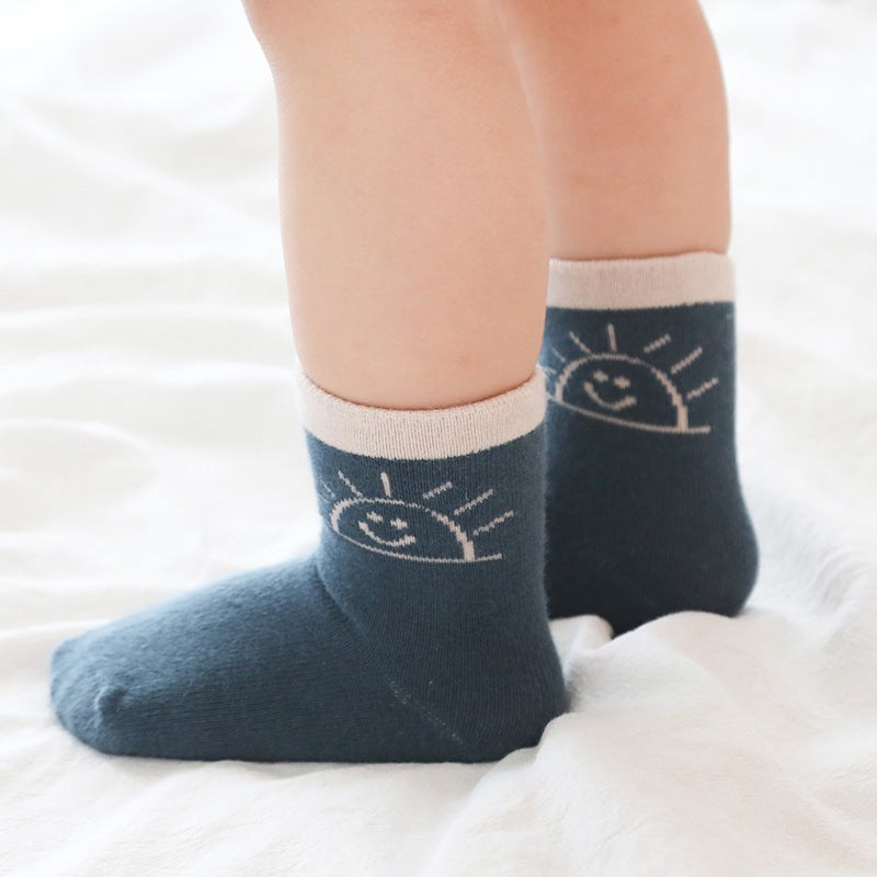 Chaussettes pour enfants en coton peigné