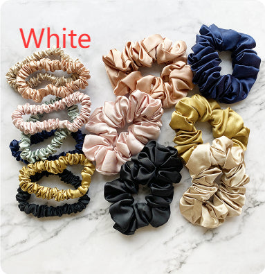 22mm High-end Heavyweight Silk Hair Tie design français sans couture