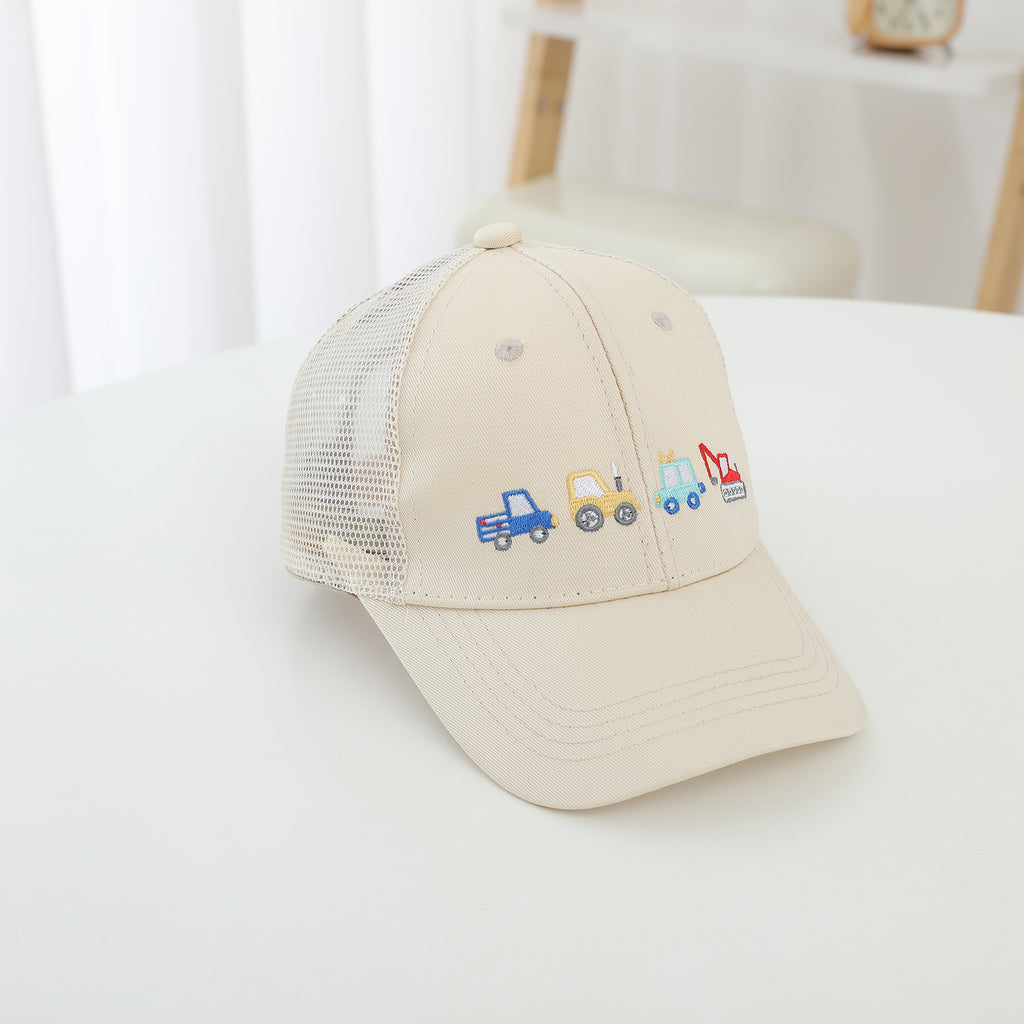Style pour enfants Brodé à quatre roues Respirant Semi-netté Extérieur Cool and Comfort