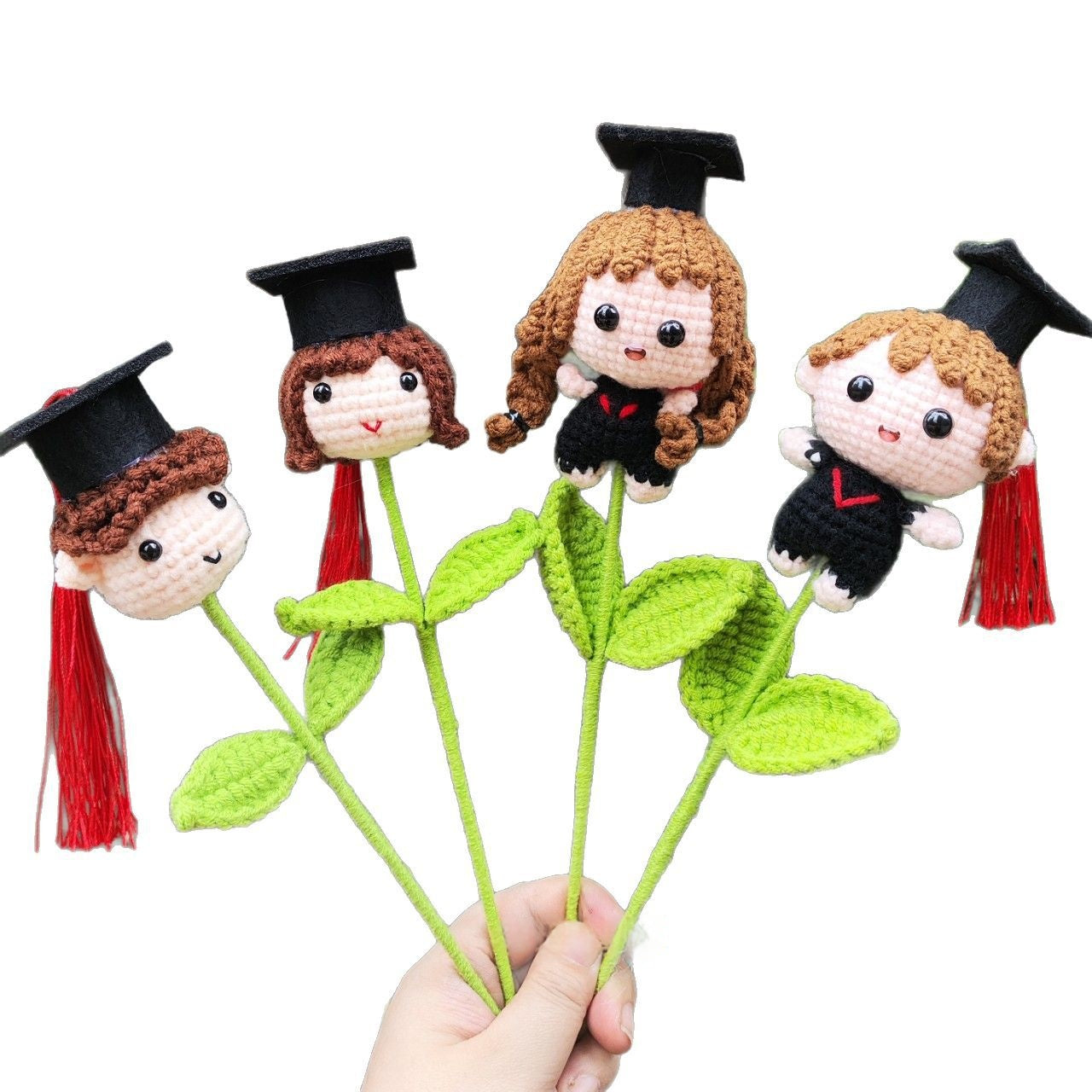 Bouquet tricoté et crocheté