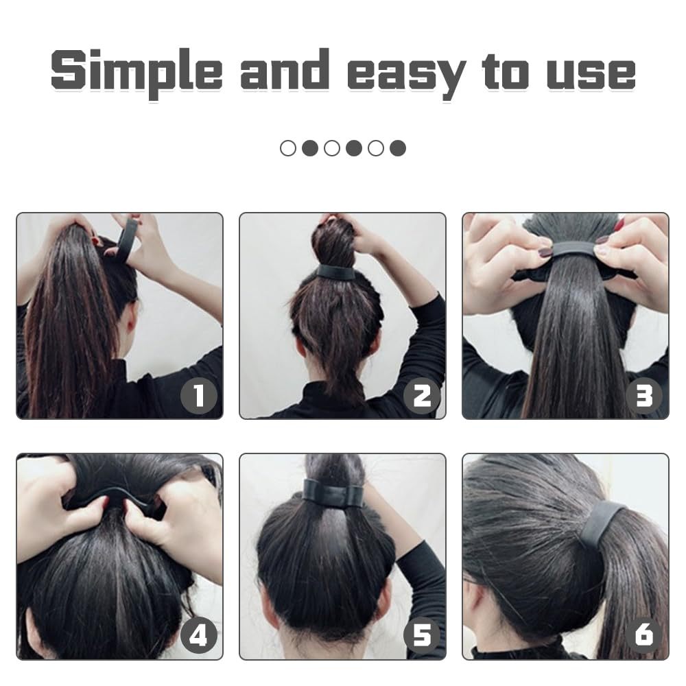 Silicone Hair Ring pliable respectueux de l'environnement Seamless Silicone Hair Ring Headdress