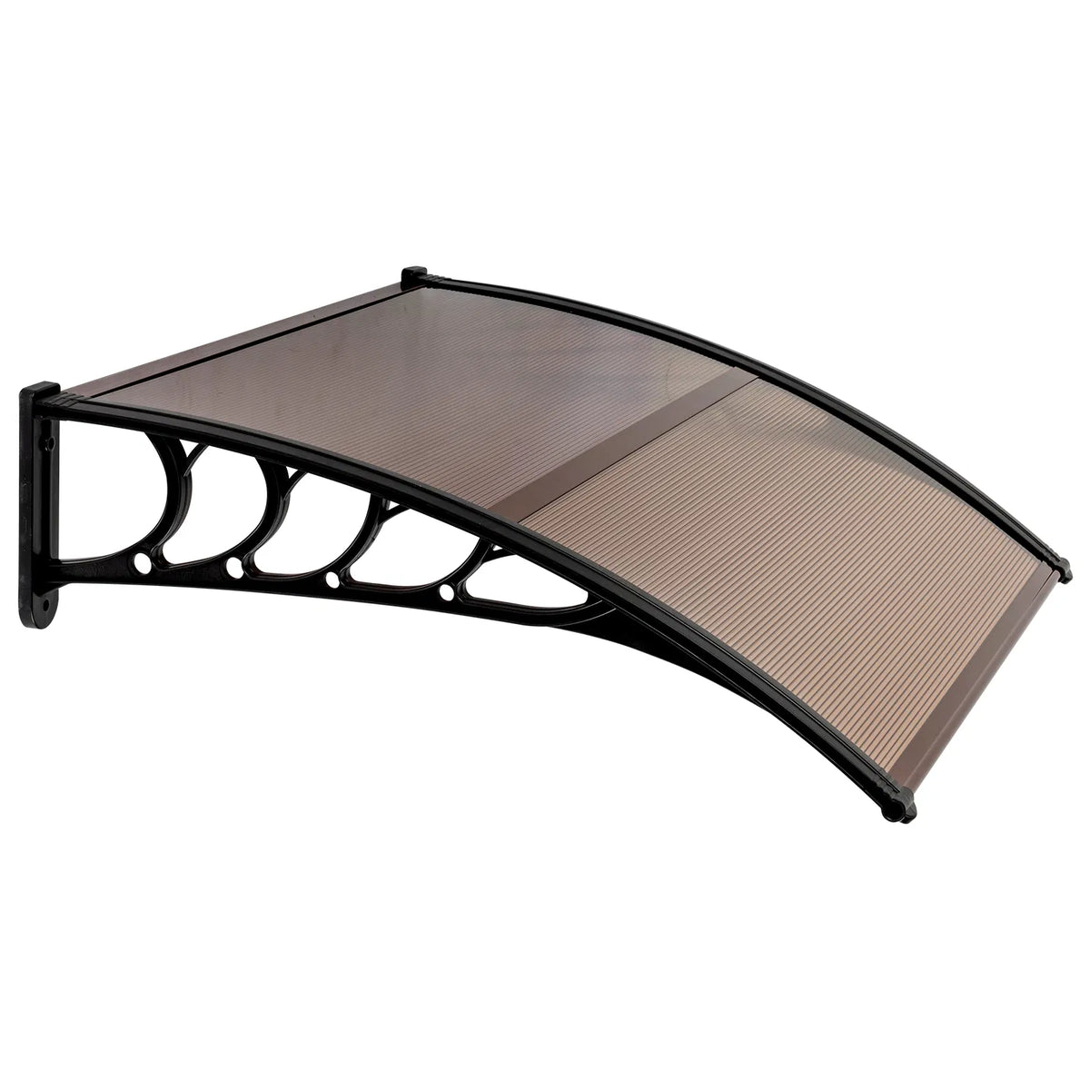 100 x 96cm Maison Application porte et fenêtre couverture de pluie Eaves Brown Board & Black Holder
