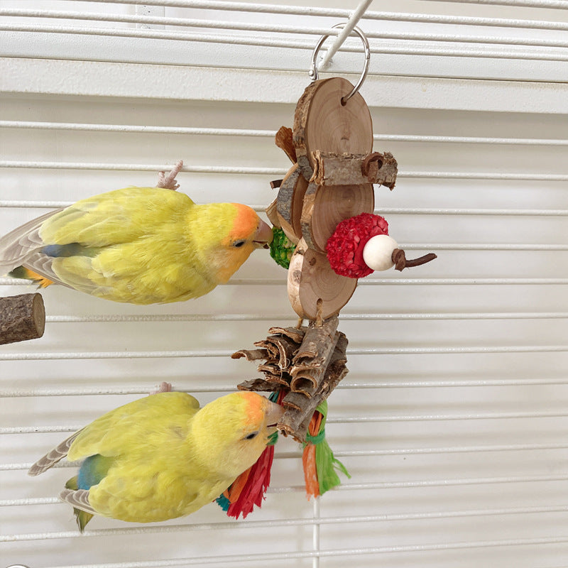 Parrot Bird Bite Toy String Soulageant Stuffy pendentif de couleur décorative