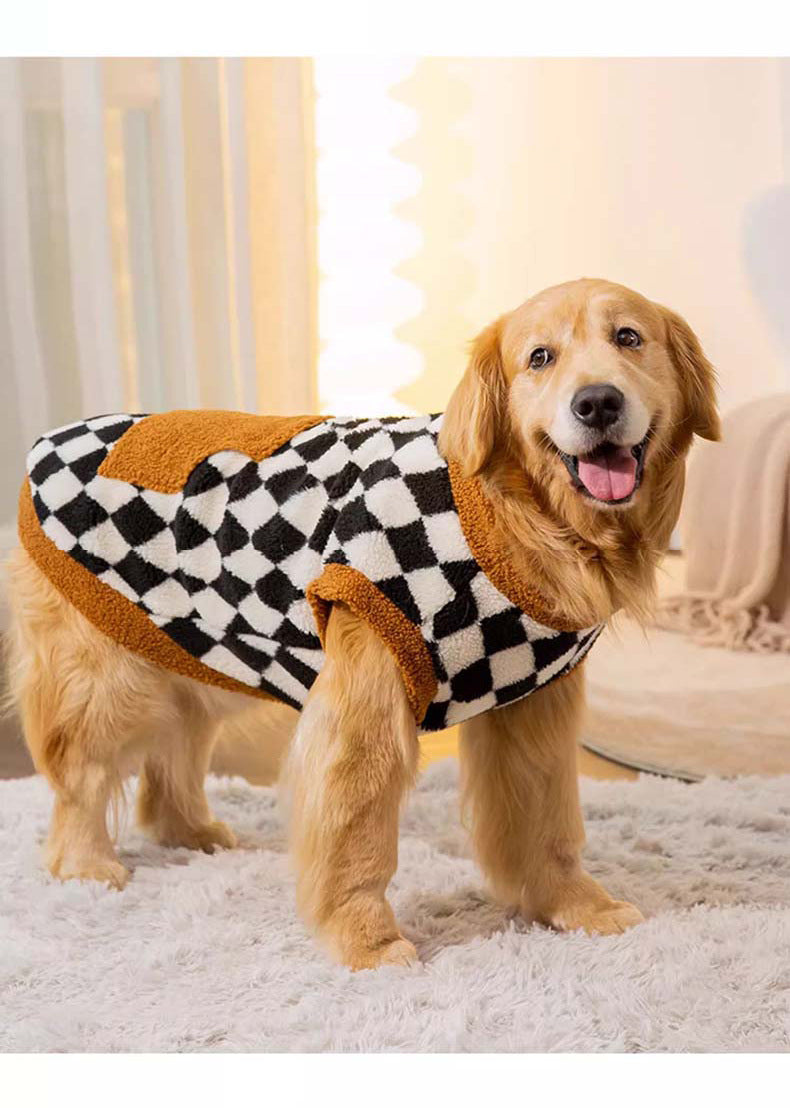 Veste en peluche de chien d'automne et d'hiver Veste rembourrée en coton Vêtements pour animaux de compagnie