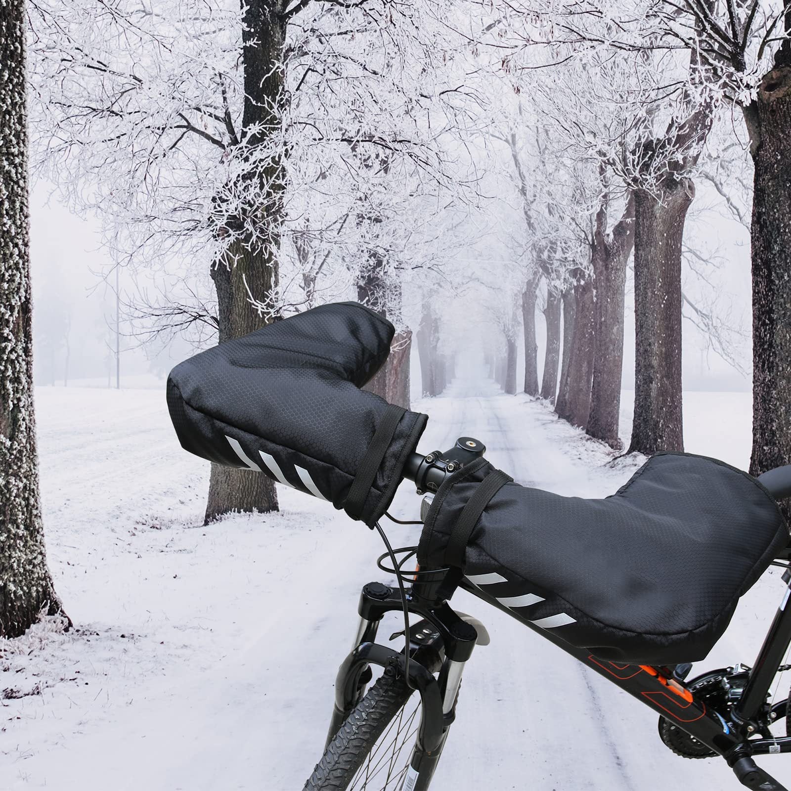 Gants à bande réfléchissante chaude de cyclisme extérieur