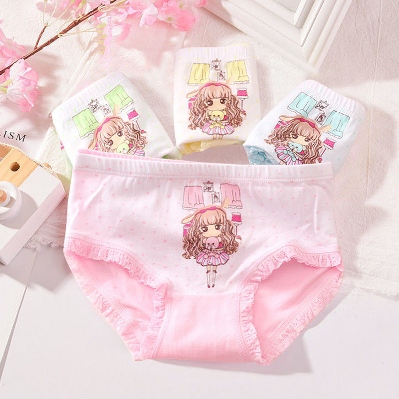 Impression mignonne Pantalons en coton doux Triangle pour femmes