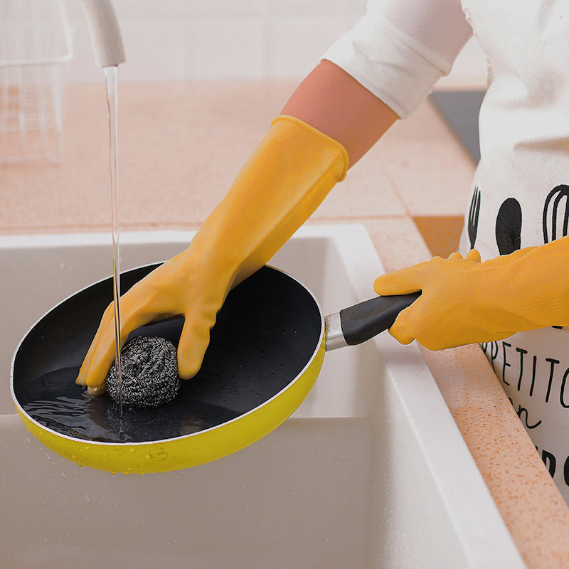 Gants de lavage de vaisselle en caoutchouc épais