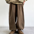 Solid Color BASIC Pantalon casual style japonais Rétro