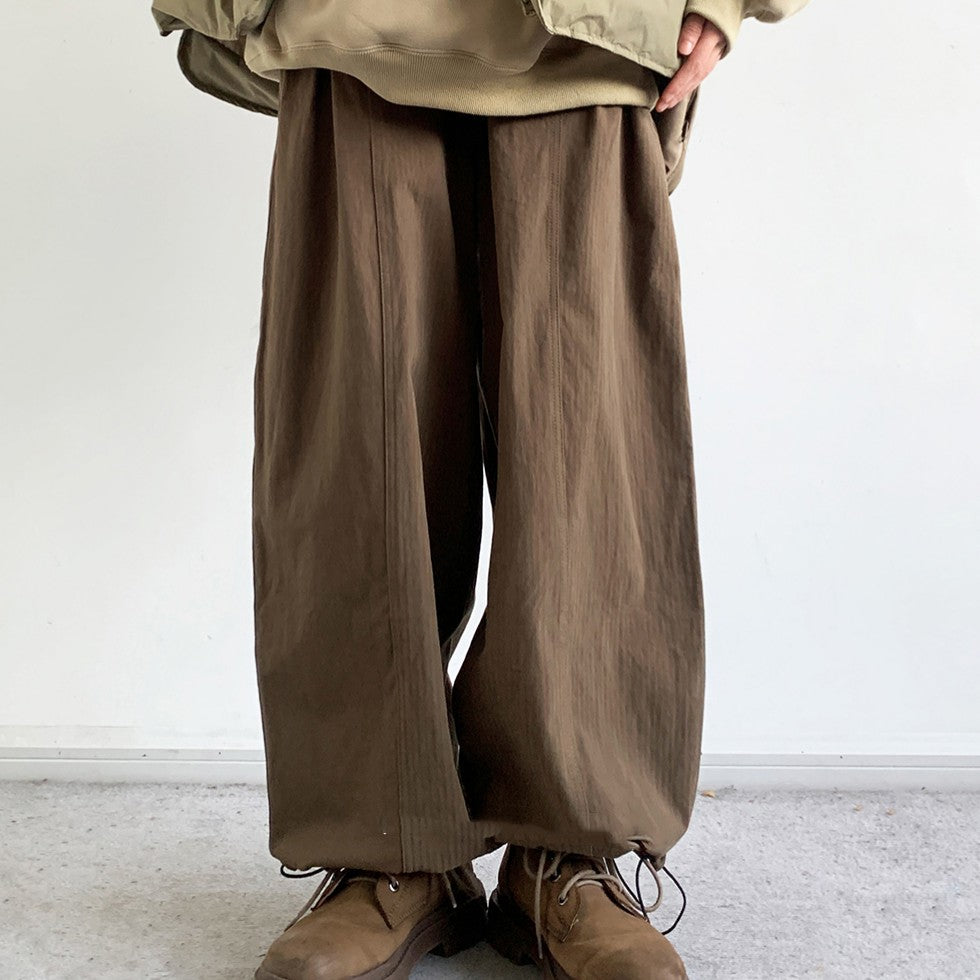 Solid Color BASIC Pantalon casual style japonais Rétro