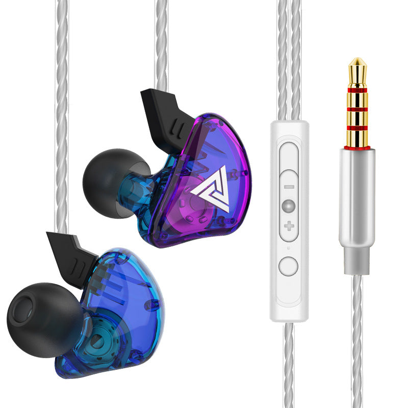 Casques de musique de téléphone à base lourde transparent