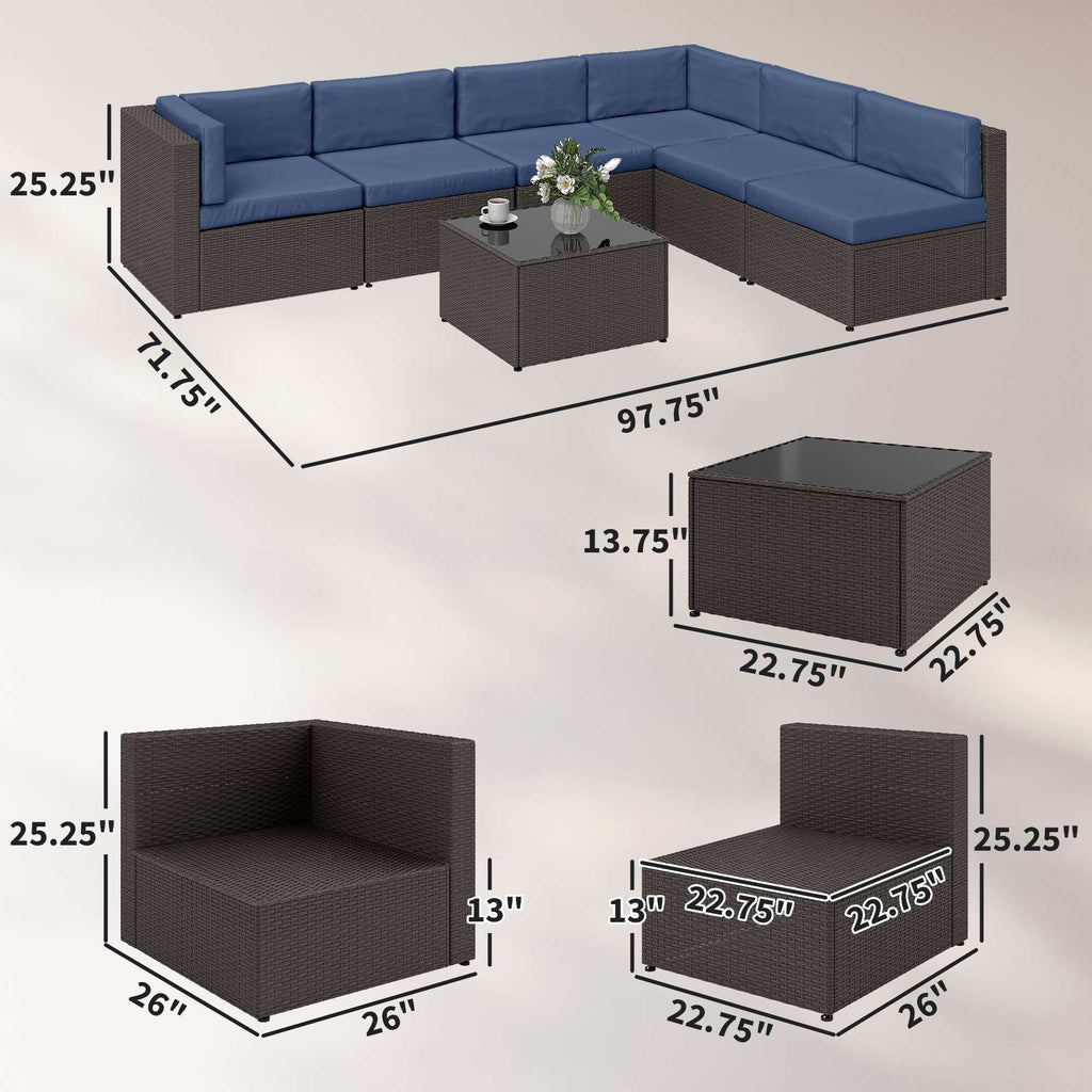 7-Piece Patio Furniture Set