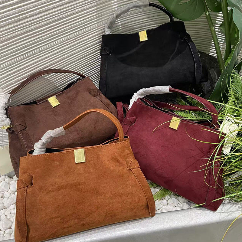 Sac à main Fleece Potsticker Sac en papier haut de gamme Petit véhicule Fleece Sac à main pour femmes Messeng