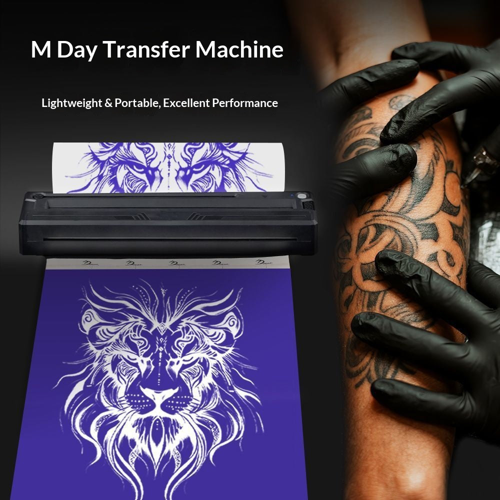 12pc M8 machine de transfert d'imprimante thermique HD tatouage sans encre portable Bluetooth universel Fo