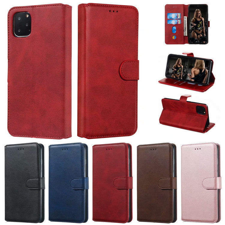 Classique modèle de calf Solid couleur en cuir cas téléphone