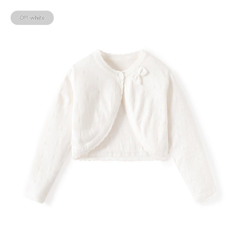 Style coréen Hollow-out Petit châle pour les filles à porter sur des horsfits