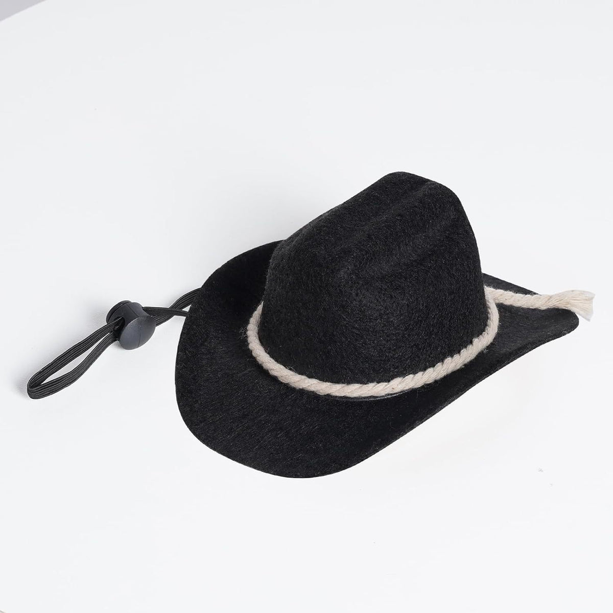 Black Pet and Bib Set Cotton Rope Denim Hat avec écharpe carrée Cat and Dog PartyFestival Ha