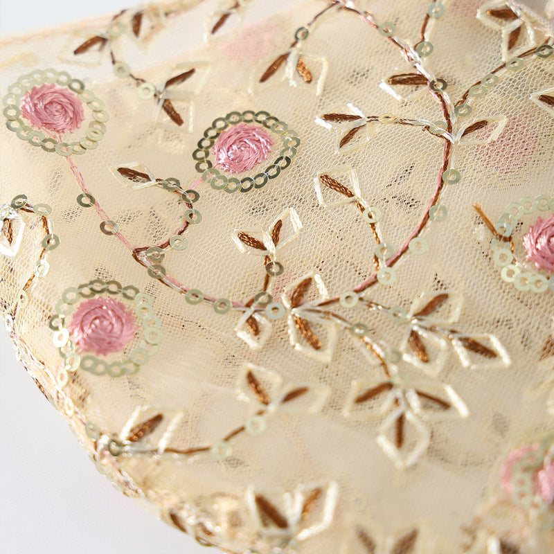 Masque de protection 3D pour femmes en dentelle rose