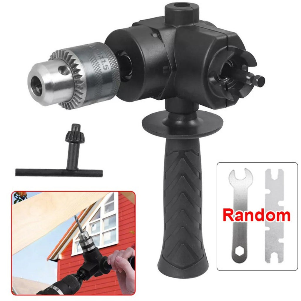 Angle droit 90 degrés d'angle d'attache de perceuse adaptateur haute torque d'attache outil