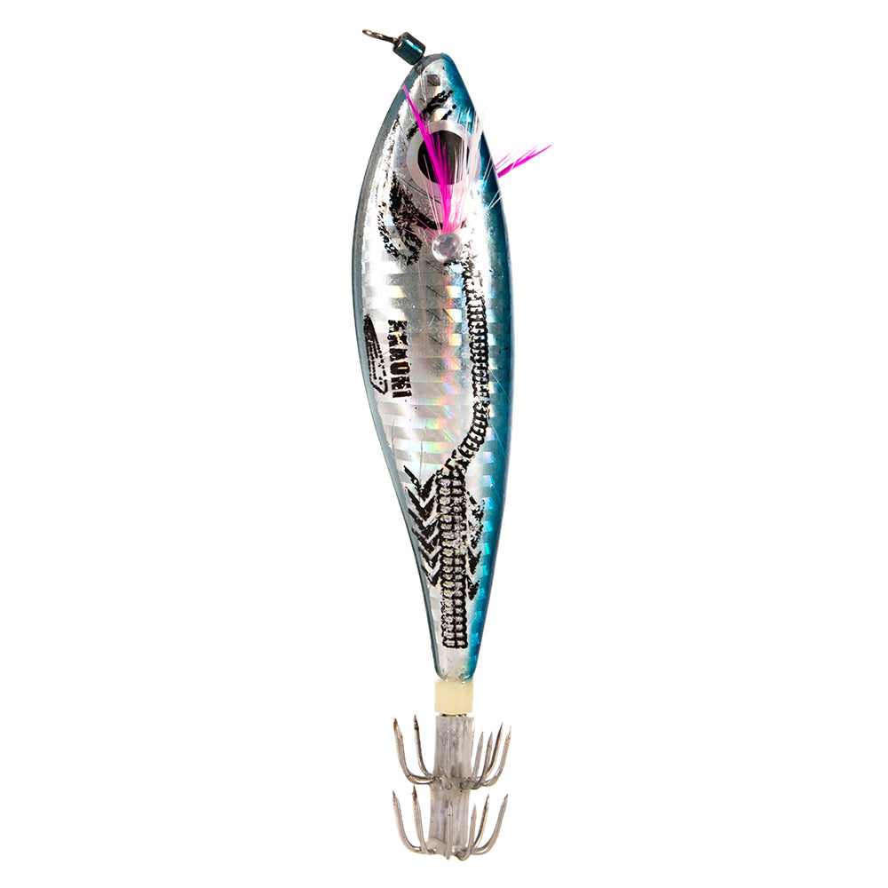 Bleu rond en bois de crevettes Squid Crochet en plastique ABS avec lure de plomb