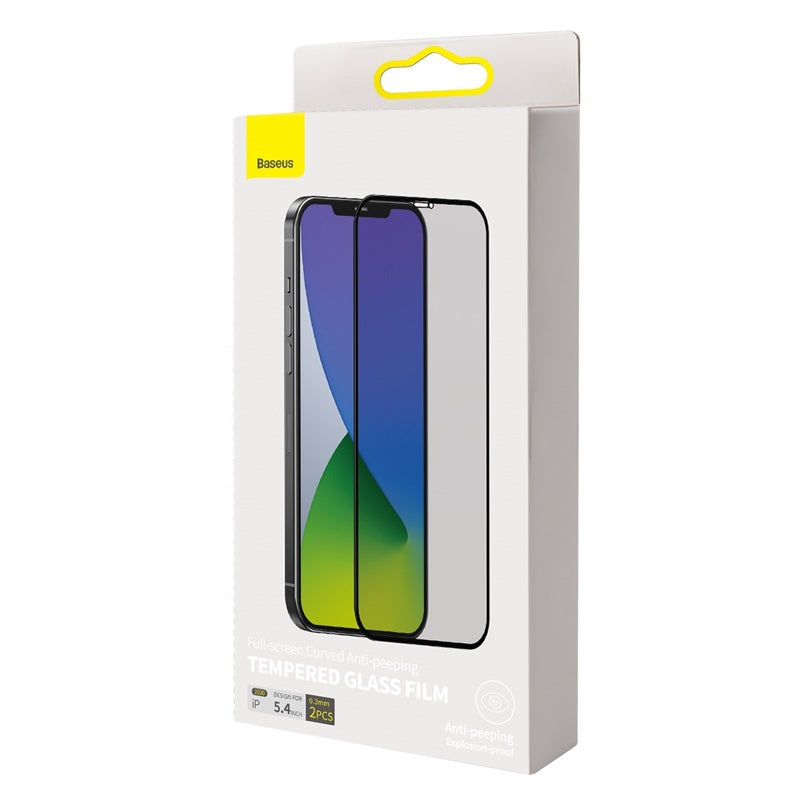 0.3mm Full Screen Curved Privacy Film trempé pour IP 5.4 pouces deux pièces noir